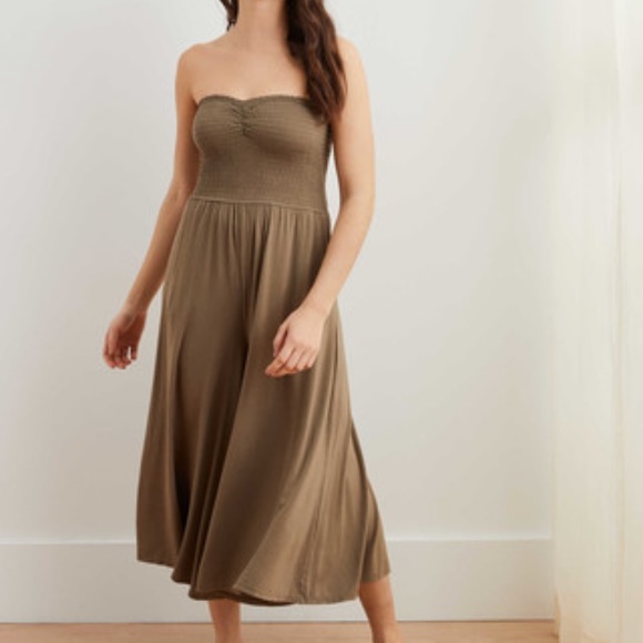 Aerie Smocked Jumpsuit S - Picture 1 of 6